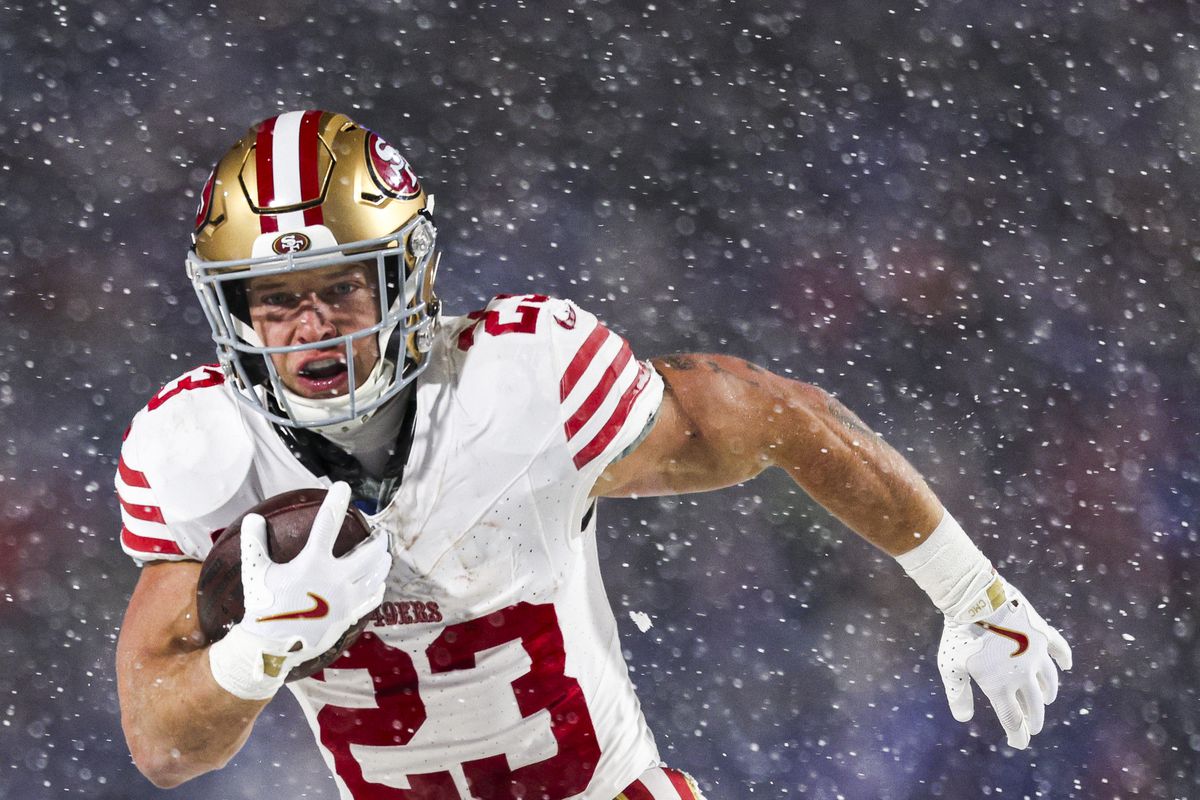 Christian McCaffrey 49ers: American Football Running Back