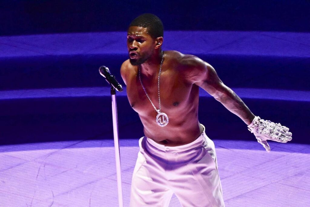 usher super Bowl halftime show