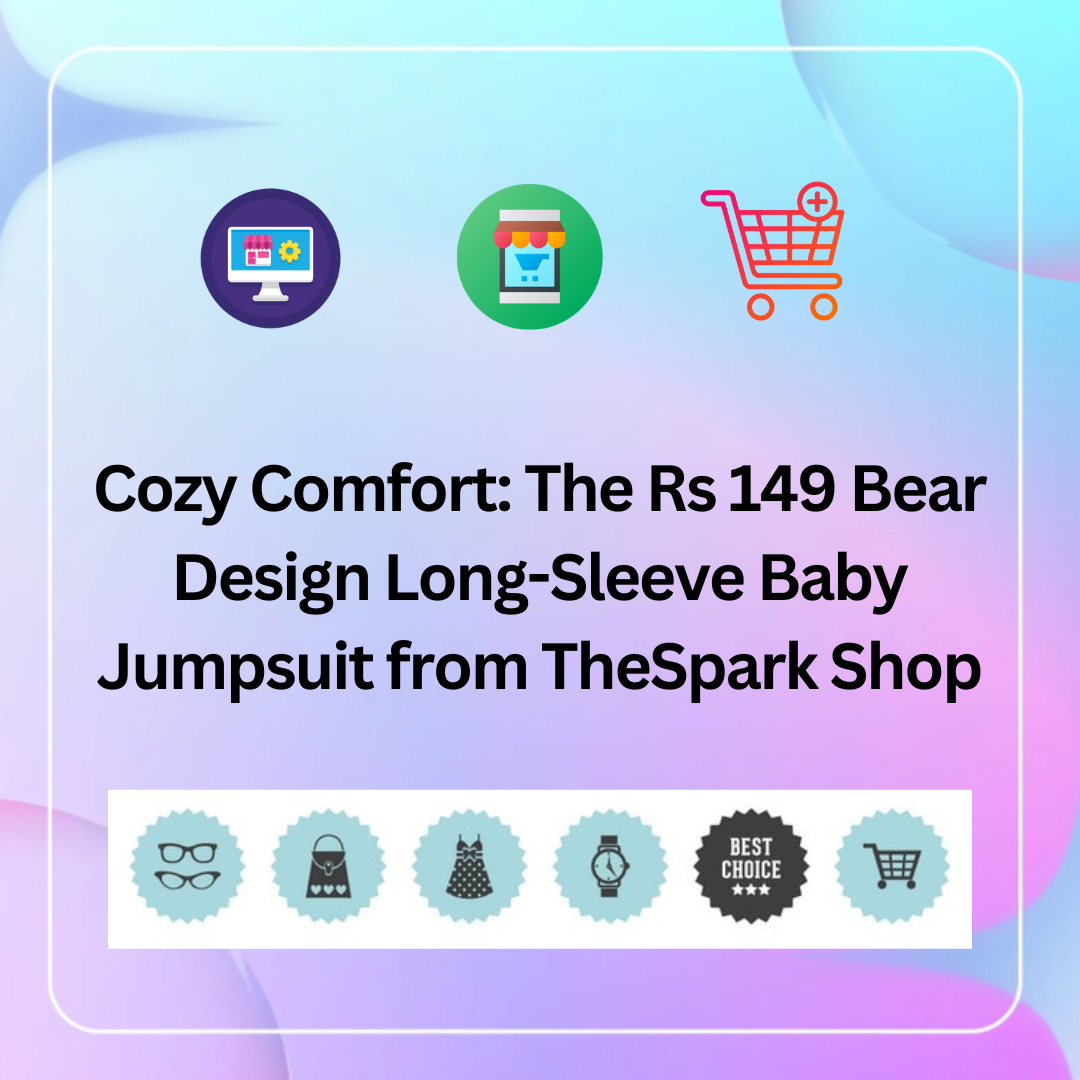 Cozy Comfort The Rs 149 Bear Design Long-Sleeve Baby Jumpsuit from TheSpark Shop