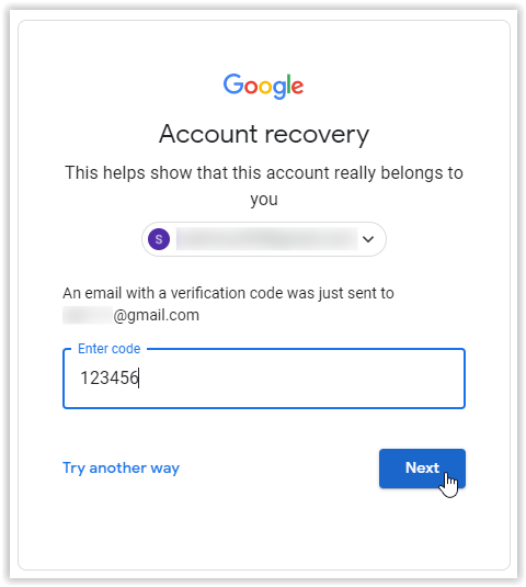 Gmail Password Recovery