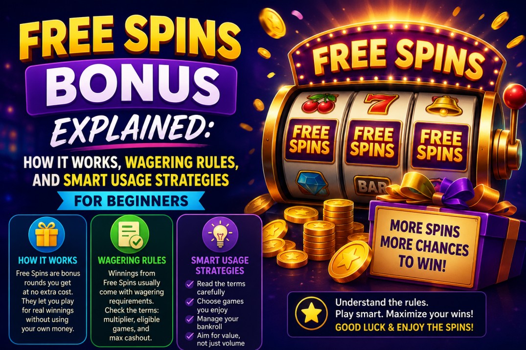 Free Spins Bonus Explained How It Works, Wagering Rules, and Smart Usage Strategies for Beginners