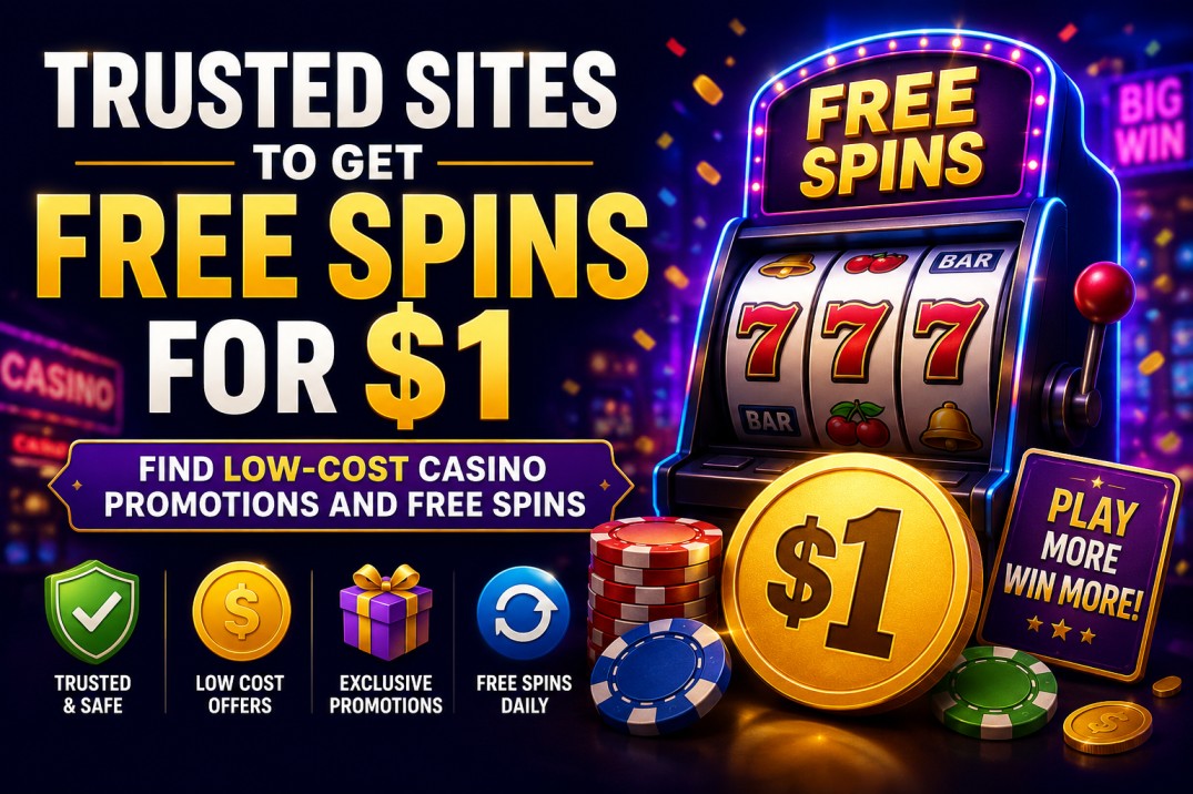Trusted Sites To Get Free Spins For $1 – Find Low-Cost Casino Promotions and Free Spins