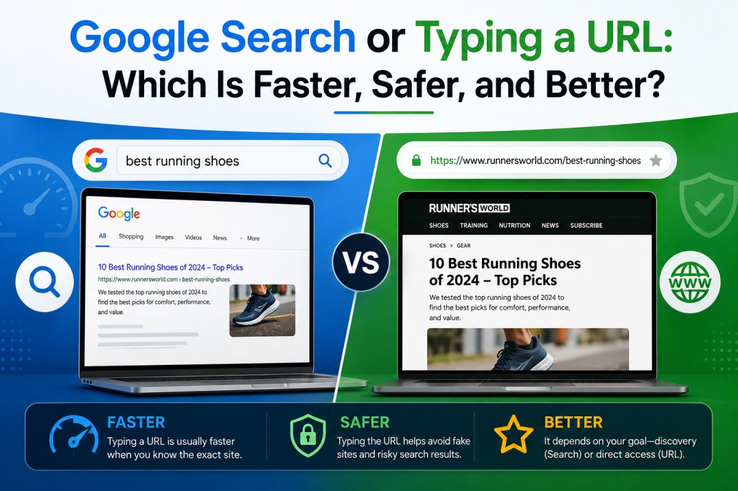 Google Search or Typing a URL: Which Is Faster, Safer, and Better?